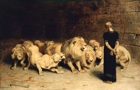 Daniel in the Lion's Den.